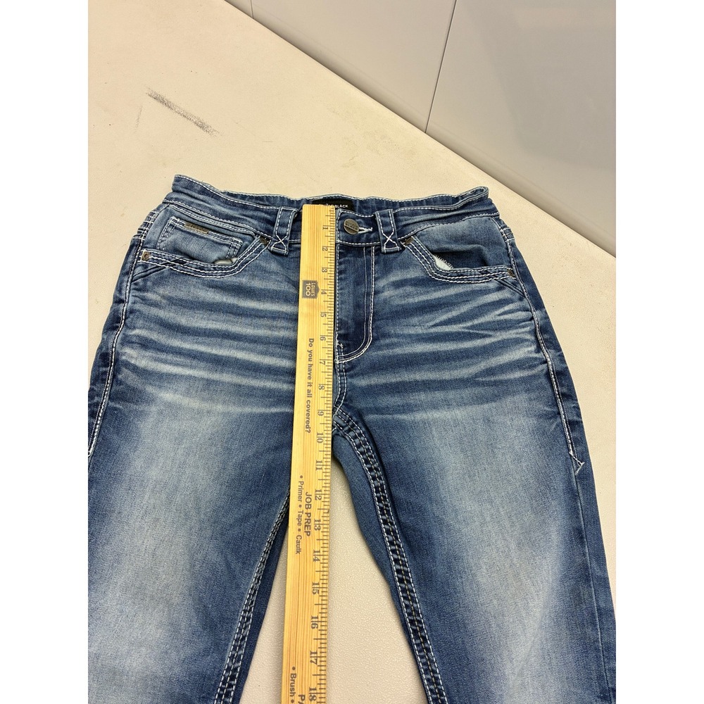 Buckle Black Fit No 3 Bootcut Slim Fit Mens Jeans Blue Whiskered 30x29 - Picture 4 of 10
